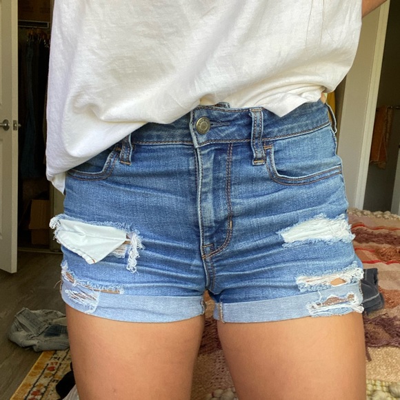 PacSun Pants - denim high waisted shorts